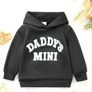 Daddy's mini hoodie tag sz is 2-3